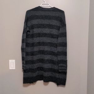 RW&CO  black and grey striped medium size  sweater